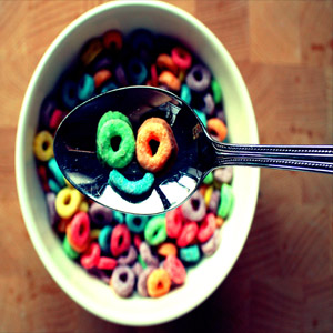 улыбочка из еды