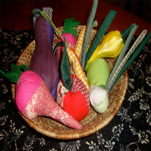 тканевые овощи