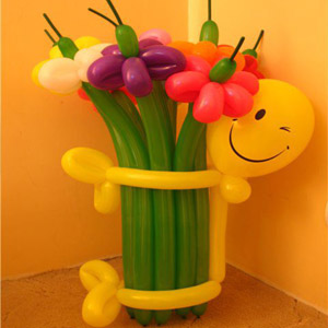 воздушные шары цветы