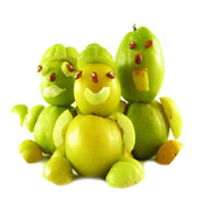 человечки из яблок