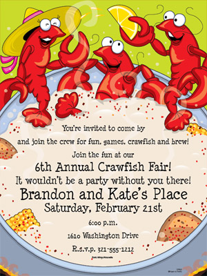 приглашение с раками