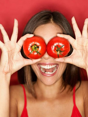 глаза помидоры