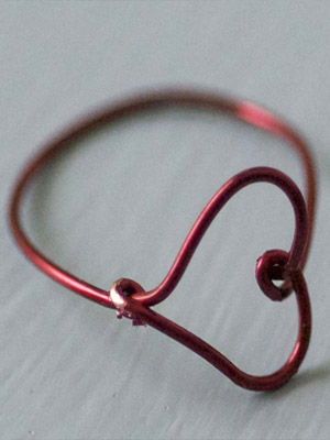 кольцо сердце