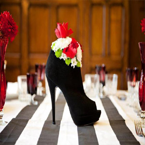 букет в ботинке