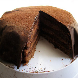 Рождественский пирок розрезанный