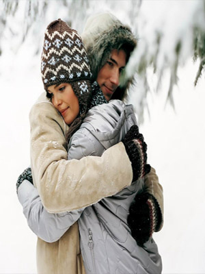 влюбленные зимой