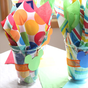 Разноцветные салфетки