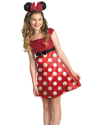 красное платье Микки