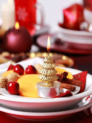 декор рождественского стола