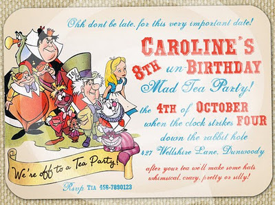 пригласительный на праздник Алисы