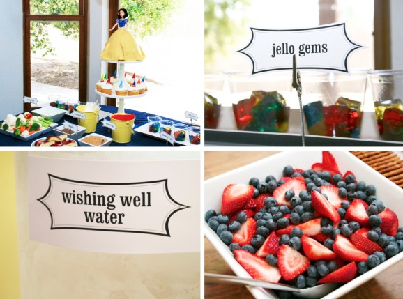 угощение на праздник Белоснежки