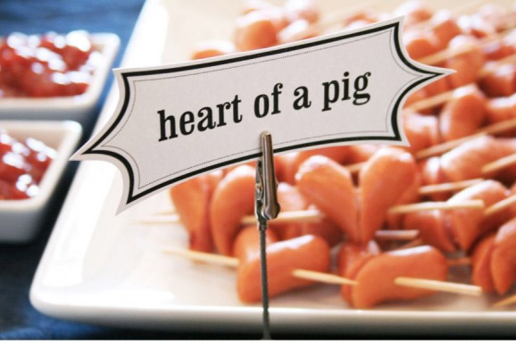 шашлык из сосисок для Белоснежки