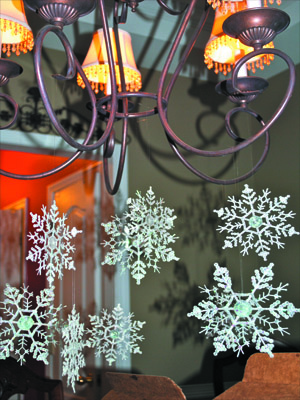 бумажные снежинки