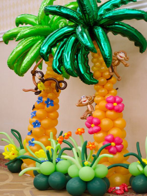 надувные пальмы