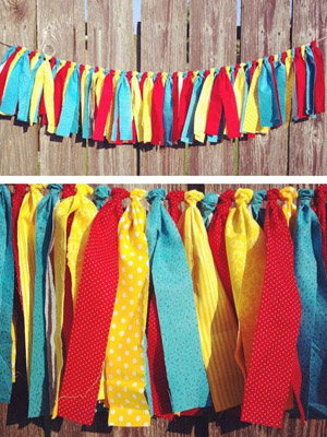 ленточные гирлянды