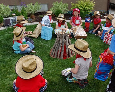 костер на праздник ковбоев