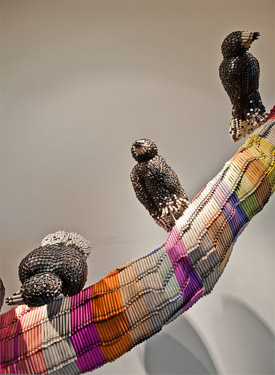 макет с ткани и каркаса