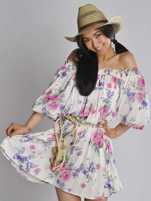 весеннее женское платье