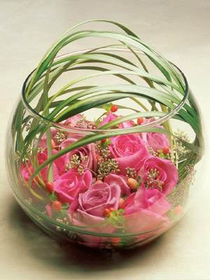 цветы в аквариуме