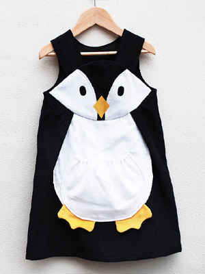 платье с пингвином