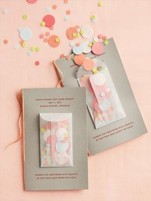 Приглашение «Мыльное конфетти»