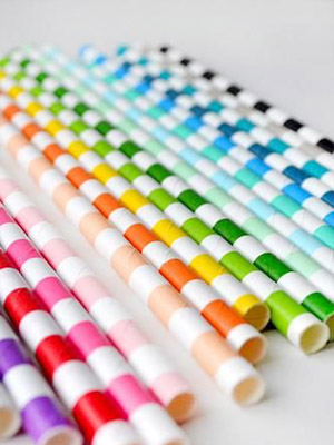 разноцветные трубочки