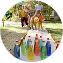 Игра 2. Разноцветный боулинг 