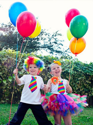 Радуга - тема яркого летнего Дня рождения (подготовка)