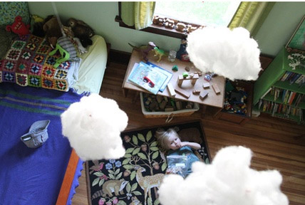 декорации дома - облака