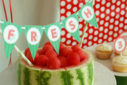 Яркий день лета - День Рождения в арбузном стиле или праздник арбуза