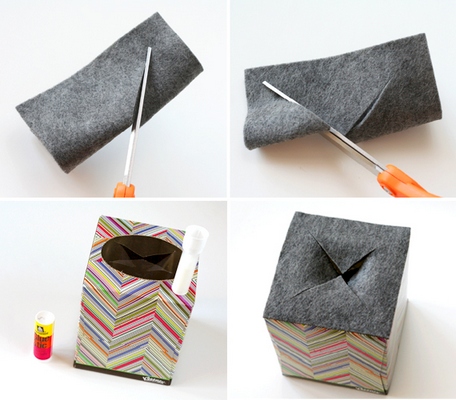 отверстие для руки в коробке на Хэллоуин