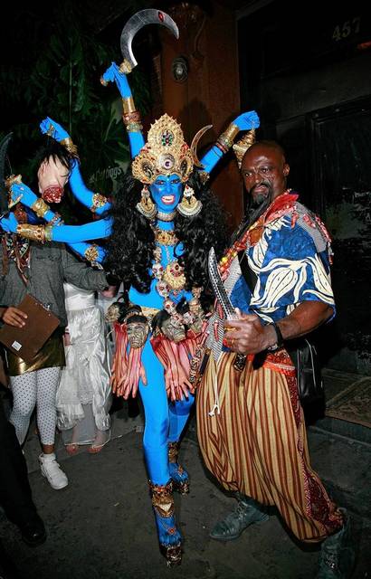 Хайди Клум на празднике Хэллоуин