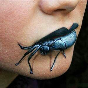 3D эффект паук