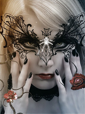 ажурная маска-очки