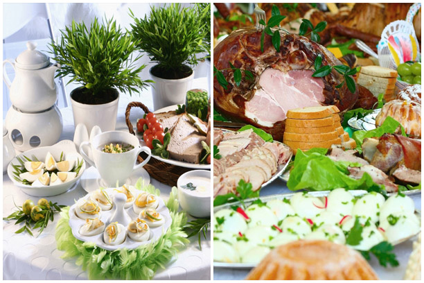 пасхальный завтрак и ужин