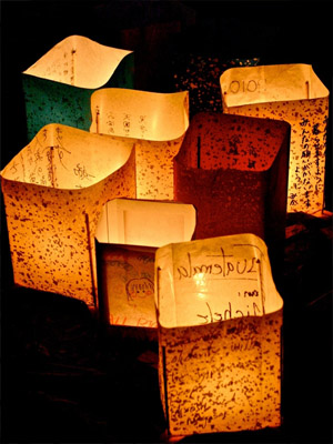 бумажные фонарики