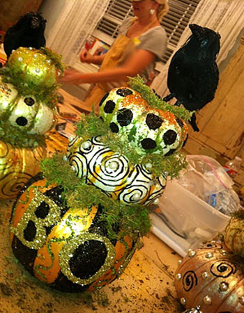 тыква в блестках