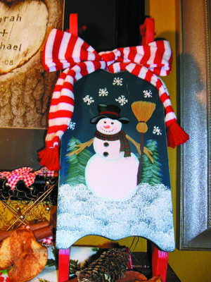 санки разукрашенные