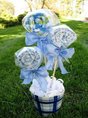 букет из пеленок