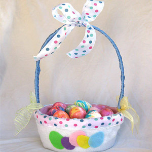 корзинка с писанками 