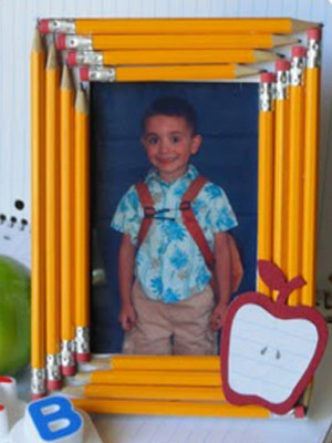 фоторамка из карандашей