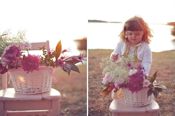 Девочка и цветы