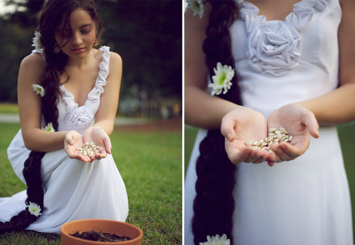 горсть бобов