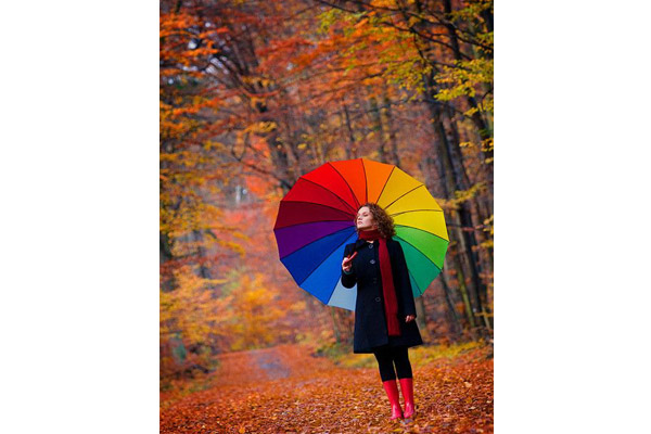 девушка с зонтиком