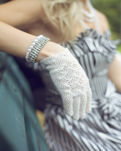 кружевные перчатки