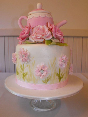 торт с чайником