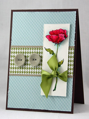 открытка  с Розой