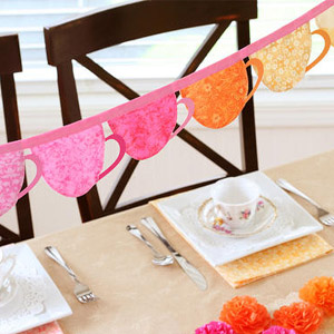 герлянда из чашек