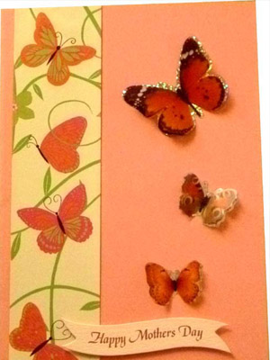 открытка с бабочками