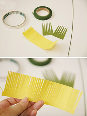 цветы из бумаги шаг 1